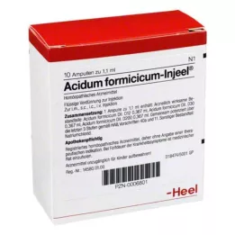 ACIDUM FORMICICUM INJEEL Ampoules, 10 stk