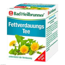 BAD HEILBRUNNER Tefilterposer med fettfordøyelse, 8X1,8 g