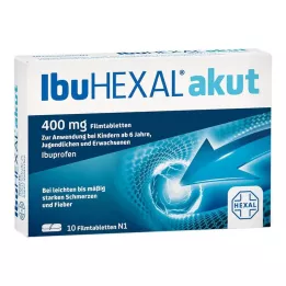 IBUHEXAL akutt 400 filmdrasjerte tabletter, 10 stk