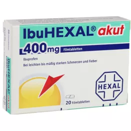 IBUHEXAL Akutt 400 filmbelagte tabletter, 20 stk