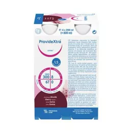 PROVIDE Xtra Drink Cherry Drinking Bottle, 4x200 ml