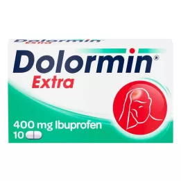 DOLORMIN ekstra filmdrasjerte tabletter, 10 stk