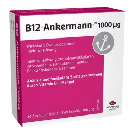 B12 ANKERMANN 1000 mg ampuller, 10X1 ml