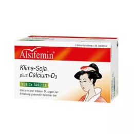 ALSIFEMIN klima soya pluss kalsium d3 tabletter, 60 st