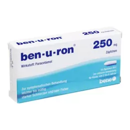 BEN-U-RON 250 mg stikkpiller, 10 stk