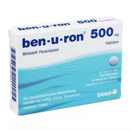 BEN-U-RON 500 mg tabletter, 20 stk