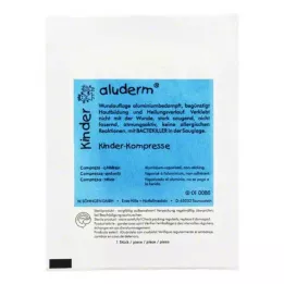 ALUDERM Barnekompresser 6x6 cm, 1 stk