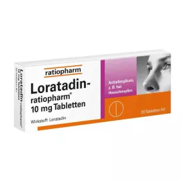 LORATADIN-ratiopharm 10 mg tabletter, 20 stk