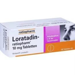 Loratadin-ratiopharm 10 mg tabletter, 100 stk