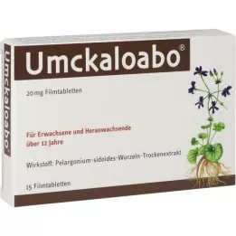 UMCKALOABO 20 mg filmbelagte tabletter, 15 stk