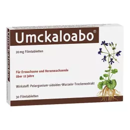 UMCKALOABO 20 mg filmdrasjerte tabletter, 30 stk