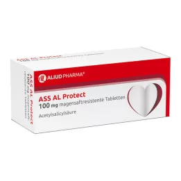 ASS AL Protect 100 mg gastroresistente tabletter, 50 stk