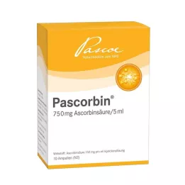 PASCORBIN Ampuller med injeksjonsløsning, 10X5 ml