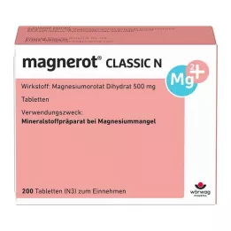 MAGNEROT CLASSIC N Tabletter, 200 stk