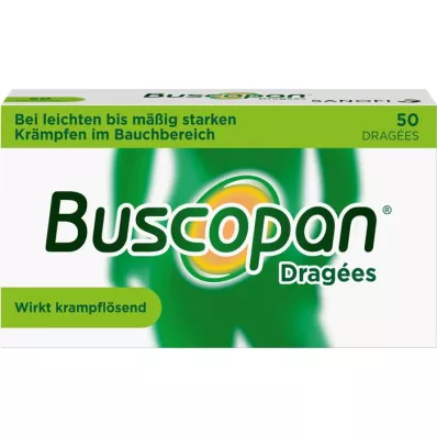 BUSCOPAN Drageer, 50 stk BUSCOPAN Drageer, 50 stk