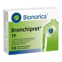 BRONCHIPRET TP Filmdrasjerte tabletter, 50 stk