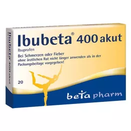 IBUBETA 400 akutte filmdrasjerte tabletter, 20 stk