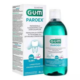 GUM Paro.ex 0,06 % CHX Munnvann, 500 ml
