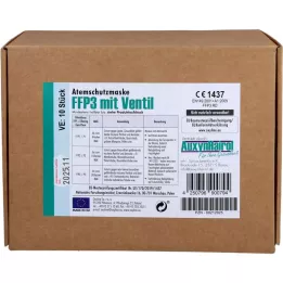 MUNDSCHUTZ FFP3 med ventil, 10 stk