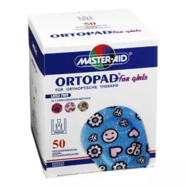 ORTOPAD for jenter medium øyeokklusjonsplaster, 50 stk