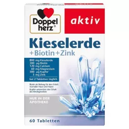 DOPPELHERZ Silica+Biotin+Sinktabletter, 60 stk