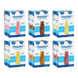 FRESUBIN ENERGY Fiber DRINK Drikkeflasker i blandet kartong 6X4X200 ml
