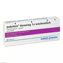 JODETTEN Henning 1x ukentlige tabletter, 28 stk