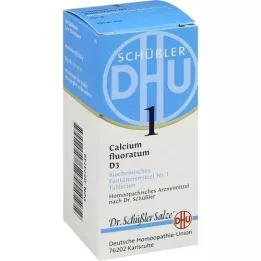 BIOCHEMIE DHU 1 Kalsium fluoratum D 3 tabletter, 80 stk