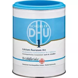 BIOCHEMIE DHU 1 Kalsium fluoratum D 12 tabletter, 1000 stk