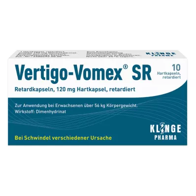 VERTIGO-VOMEX SR Kapsler med forsinket frigjøring, 10 stk VERTIGO-VOMEX SR Kapsler med forsinket frigjøring, 10 stk