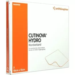 CutinoVa Hydro 10x10cm Adheringing Sår Dressing, 5 stk