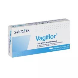VAGIFLOR Vaginale stikkpiller, 12 stk