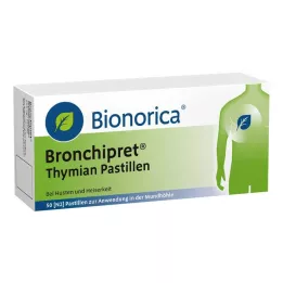 BRONCHIPRET Timianpastiller, 50 stk