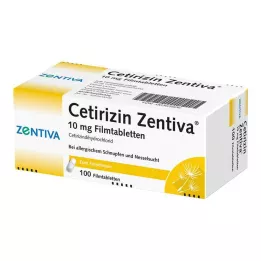 CETIRIZIN Zentiva 10 mg filmdrasjerte tabletter, 100 stk