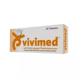 VIVIMED med koffein mot hodepinetabletter, 20 stk