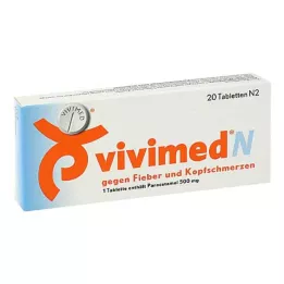 VIVIMED N mot feber og hodepinetabletter, 20 stk
