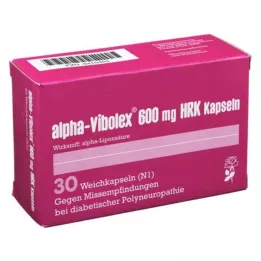 ALPHA VIBOLEX 600 mg HRK myke kapsler, 30 stk