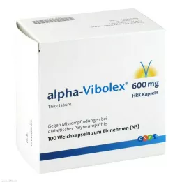 ALPHA VIBOLEX 600 mg HRK myke kapsler, 100 stk