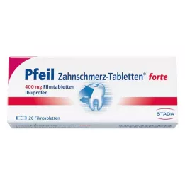 PFEIL Tannpinetabletter forte filmdrasjerte tabletter, 20 stk