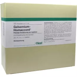 GELSEMIUM HOMACCORD Ampoules, 100 stk