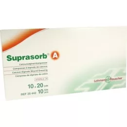 SUPRASORB En kalsiumalginat omfattende.10x20 cm, 10 stk