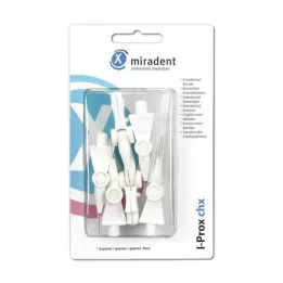 MIRADENT I-PROX CHX FIND WHITE, 6 stk