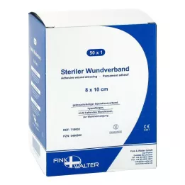 WUNDVERBAND Steril 8x10 cm, 50 timer