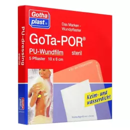 GOTA-POR PU Wundfilm 10x6 cm sterilt fortau, 5 stk