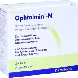 OPHTALMIN-n øyedråper, 3x10 ml