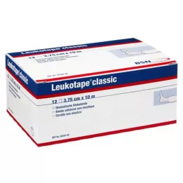 LEUKOTAPE Classic 3,75 cmx10 m hvit, 12 stk
