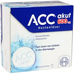 ACC Akutte 600 sprudlende tabletter, 40 stk