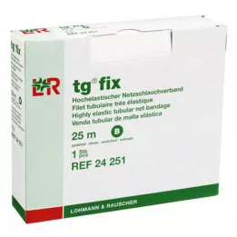 TG fiksnettbandasje B 25 m hvit, 1 stk