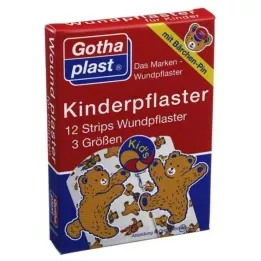 GOTHAPLAST Gipsstrimler for barn, 12 stk