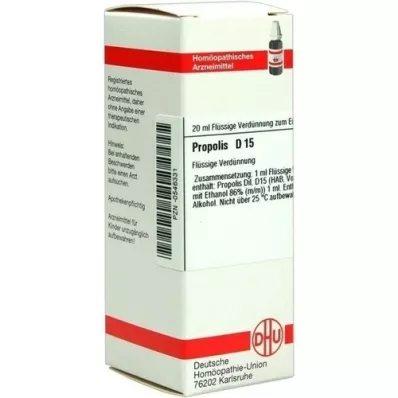 PROPOLIS D 15 fortynning, 20 ml PROPOLIS D 15 fortynning, 20 ml